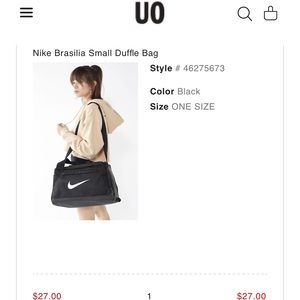 Nike Brasilia Small Duffle Bag